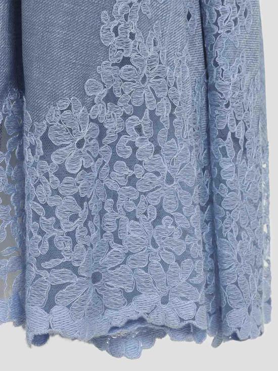 26SS 에르마노 설비노 미디 스커트 D482O355APEMYS4217 Blue - ERMANNO SCERVINO