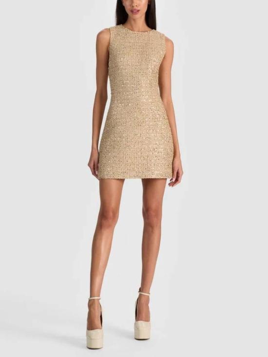 25FW 앨리스 앤 올리비아 숏팬츠 CC510W60535A719 Gold - ALICE & OLIVIA