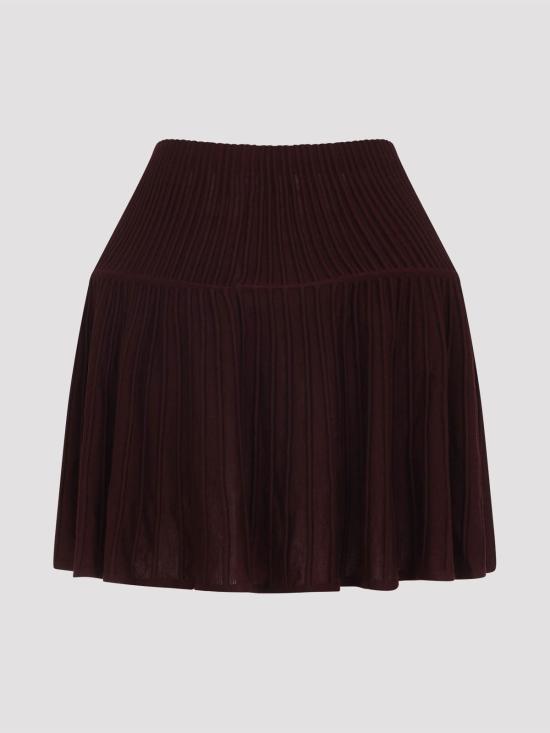 26SS 알라이아 숏 원피스 AA9J2462K137C337 Burgundy - ALAIA