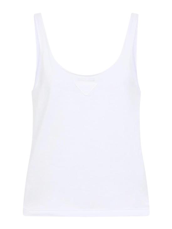 26SS 프라다 민소매 티셔츠 3570BSOOO18QZF0009 White