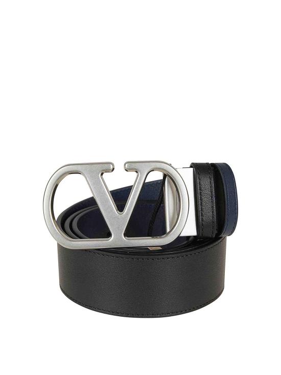  발렌티노 가라바니 가죽 벨트 YT0SQ4UPCM77 Dark Blue