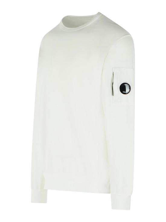 26SS 씨피 컴퍼니 라이트 플리스 크루넥 렌즈 스웨트셔츠 RCCMSS711A002246G103 White - C.P. COMPANY