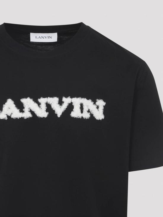  랑방 반팔 티셔츠 RMTS0012J303H2510 Black - LANVIN