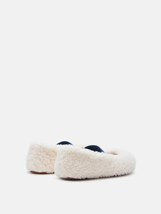 26SS 문부츠 시어링 퍼 발레리나 플랫슈즈 80D2400010H017 Silver - MOON BOOT