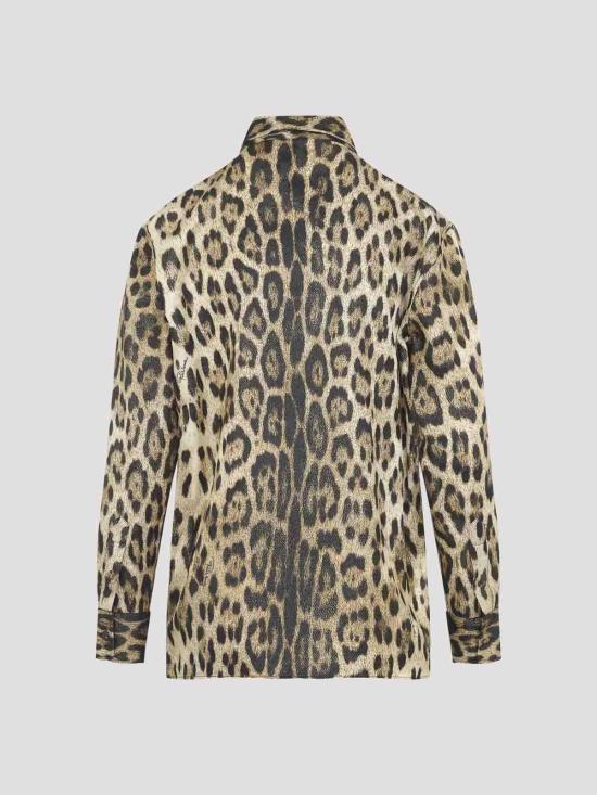 26SS 로베르토 카발리 셔츠 WQT7049HQ7100504 Beige - ROBERTO CAVALLI