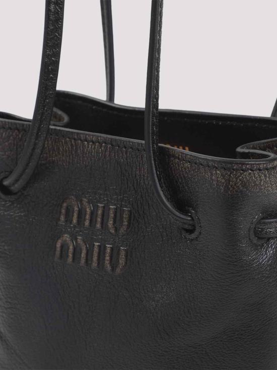 26SS 미우미우 클러치/파우치 5NF460AF6PF0201 Brown - MIU MIU