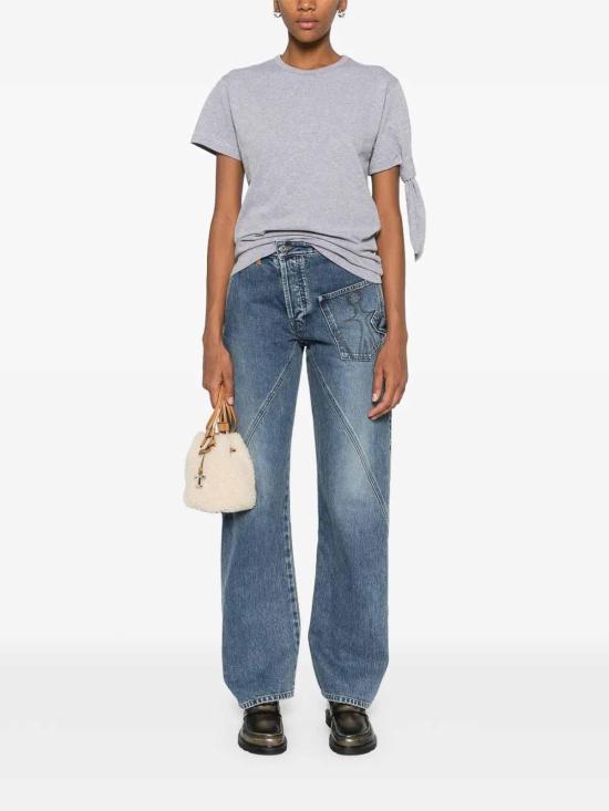 27SS JW앤더슨 반팔 티셔츠 JT0334PG1937945 Grey - JW ANDERSON