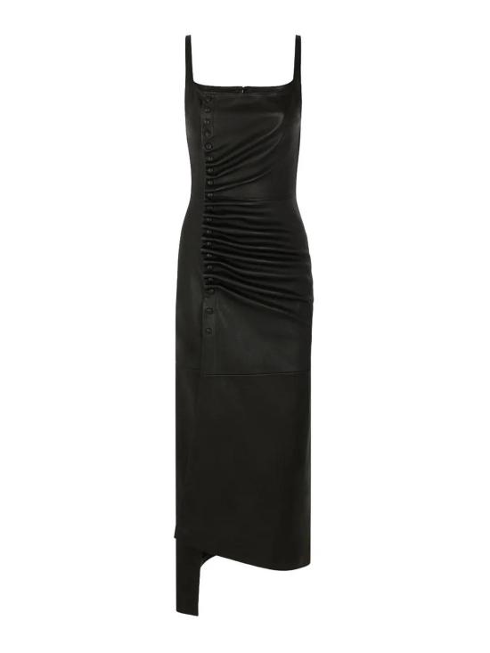 25FW 파코라반 미디 스커트 5AFRO129LB0068P001 Black