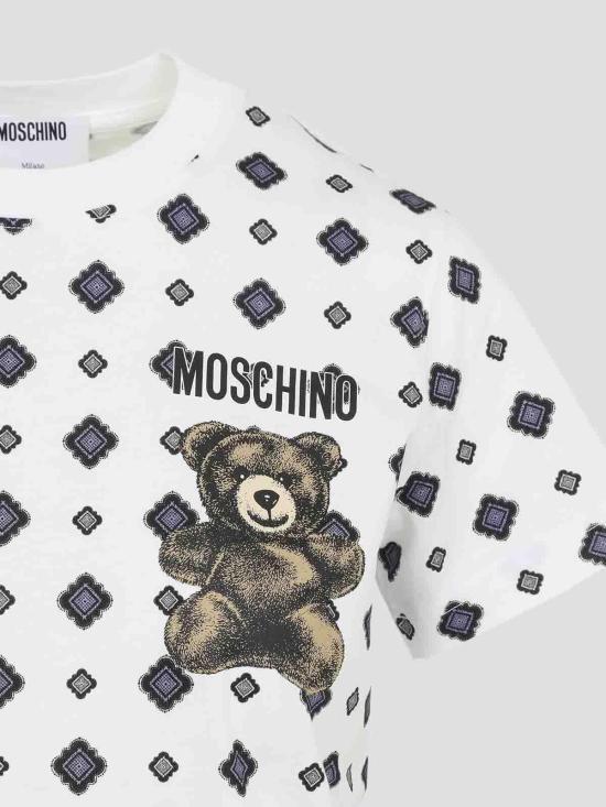 27SS 모스키노 반팔 티셔츠 261E071605412001 White - MOSCHINO