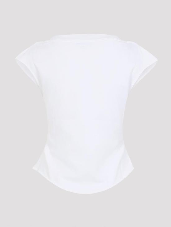 26SS 알라이아 반팔 티셔츠 AA9I0021J095C000 WHITE - ALAIA