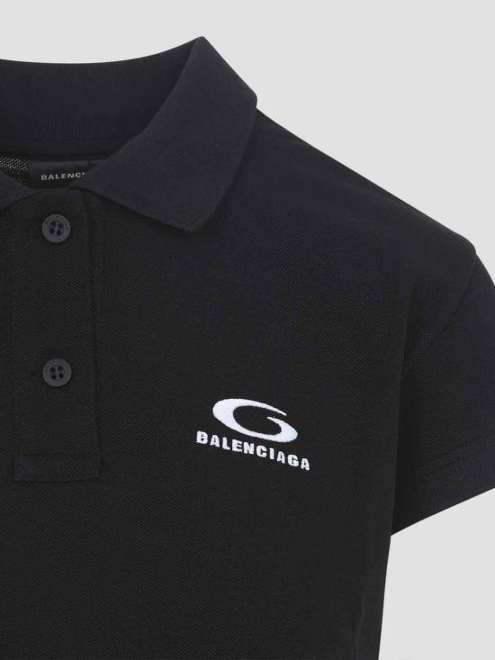 27SS 발렌시아가 폴로 티셔츠 858098TTVT81070 Black - BALENCIAGA