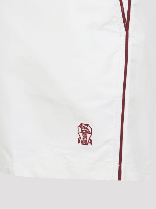27SS 브루넬로 쿠치넬리 스윔팬츠 MW817045CNH15 White - BRUNELLO CUCINELLI