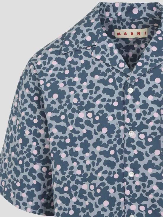 26SS 마르니 반팔 셔츠 CUMU0213A5UTC576VIB31 Light Blue - MARNI