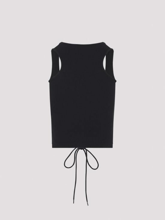 26SS 발렌시아가 민소매 티셔츠 858152TTVO21070 Black - BALENCIAGA