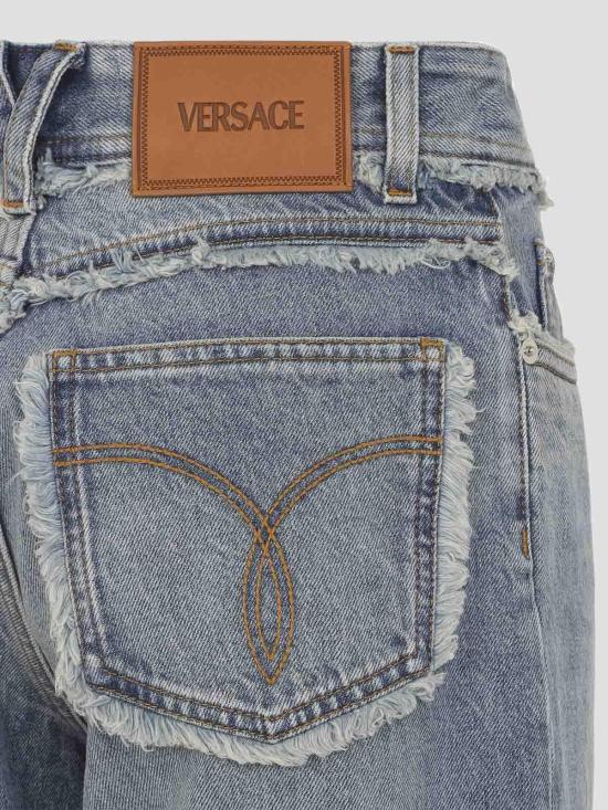 26SS 베르사체 스트레이트 팬츠 10230641A170461D800 Medium Wash - VERSACE