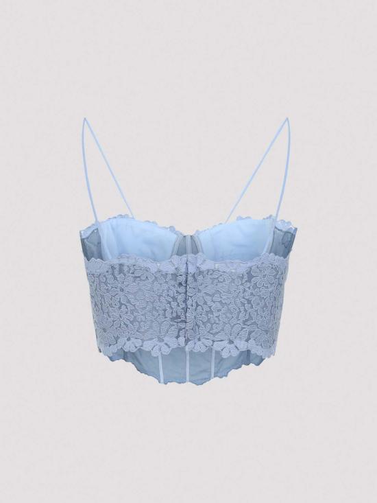 26SS 에르마노 설비노 민소매 티셔츠 D482L345EWF53932 Blue - ERMANNO SCERVINO