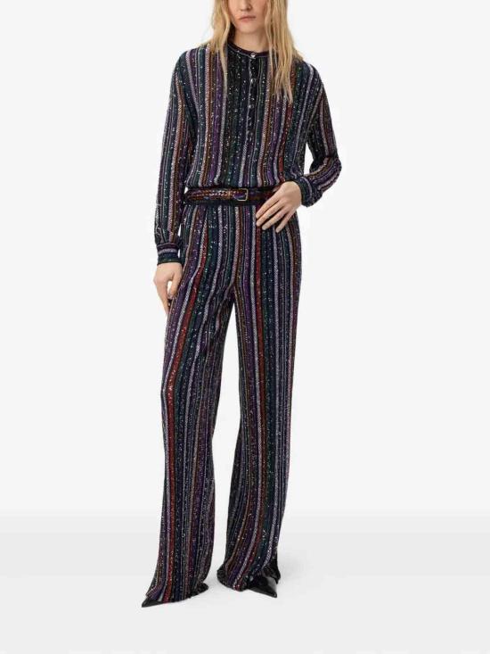 25FW 미소니 팔라초 팬츠 DS25WI09BK01C3SM9T4 Multicolour - MISSONI