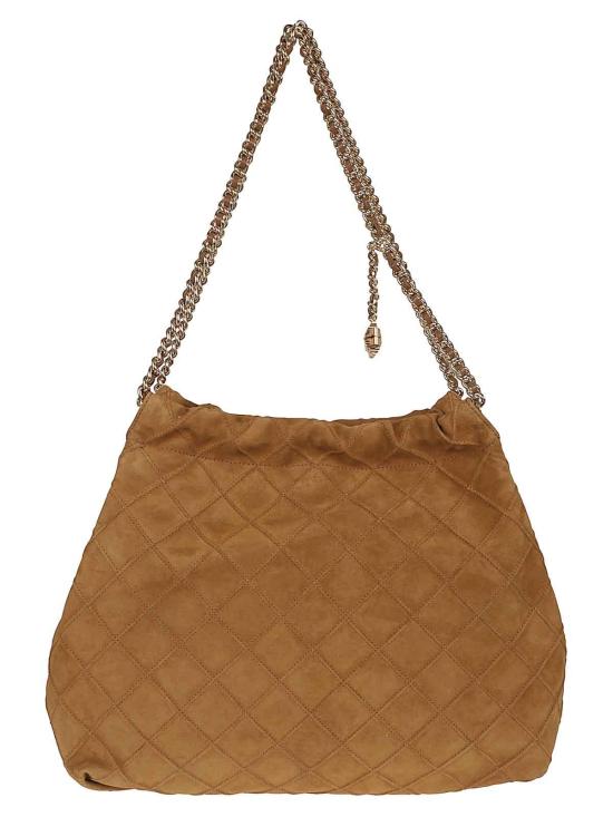 26SS 토리버치 체인 스트랩 토트 백 166064FLEMING200 Brown - TORY BURCH
