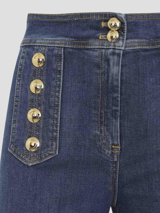  엘리자베타프랜치 플레어 팬츠 PJ19D61E2104 Medium Wash - ELISABETTA FRANCHI