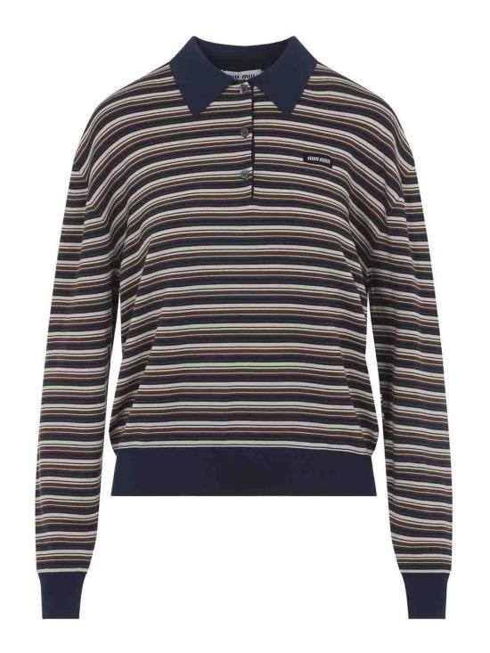 27SS 미우미우 폴로 티셔츠 MML03VSOOO1844F0627 Beige