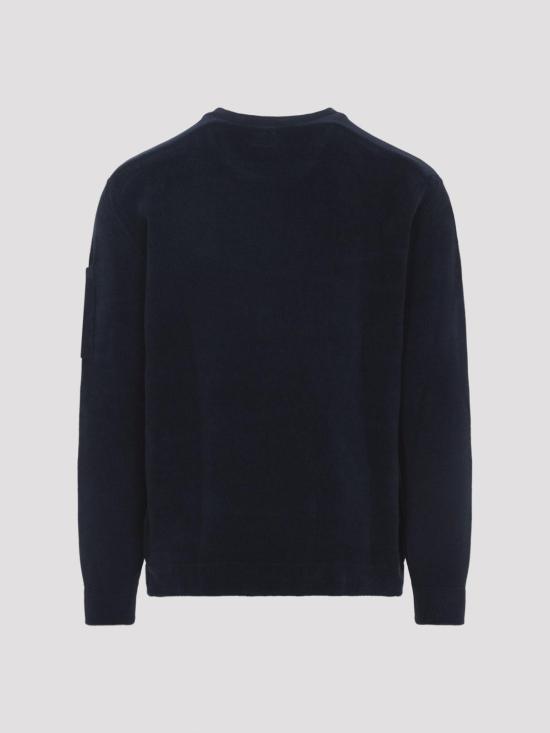 26SS 씨피 컴퍼니 코튼 셔닐 렌즈 스웨터 20CMKN091A005687G889 Blue - C.P. COMPANY