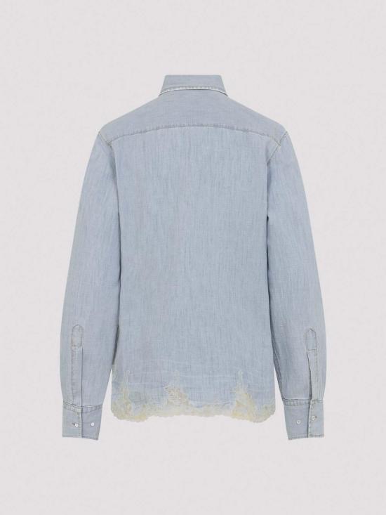 26SS 에르마노 설비노 셔츠 D482K405APTZD44115 Blue - ERMANNO SCERVINO