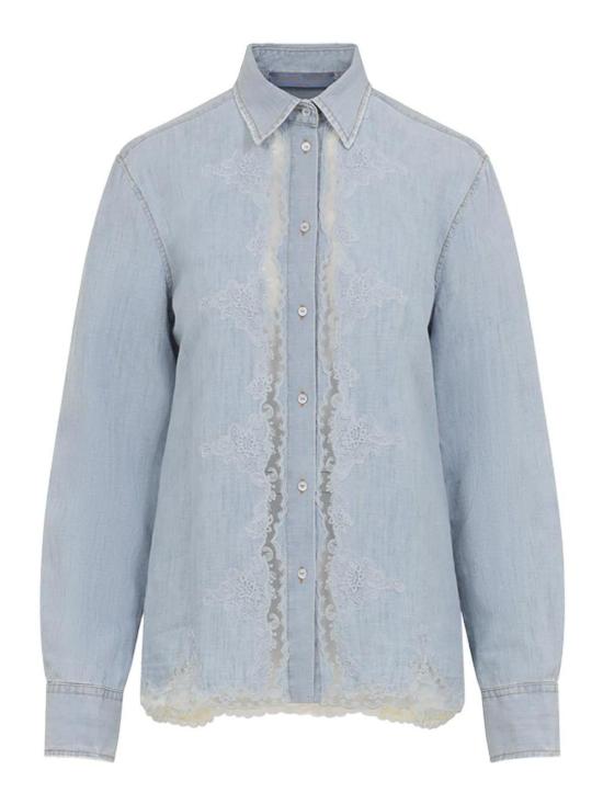 26SS 에르마노 설비노 셔츠 D482K405APTZD44115 Blue