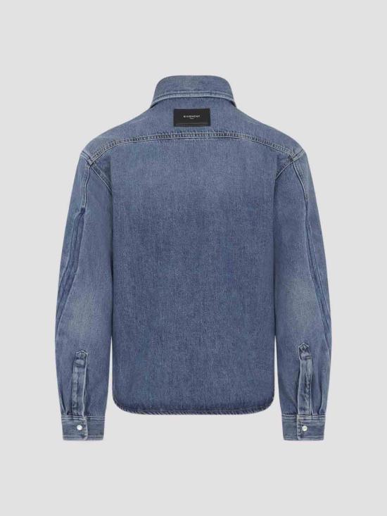  지방시 데님 셔츠 BM616V5YD3420 Medium Wash - GIVENCHY