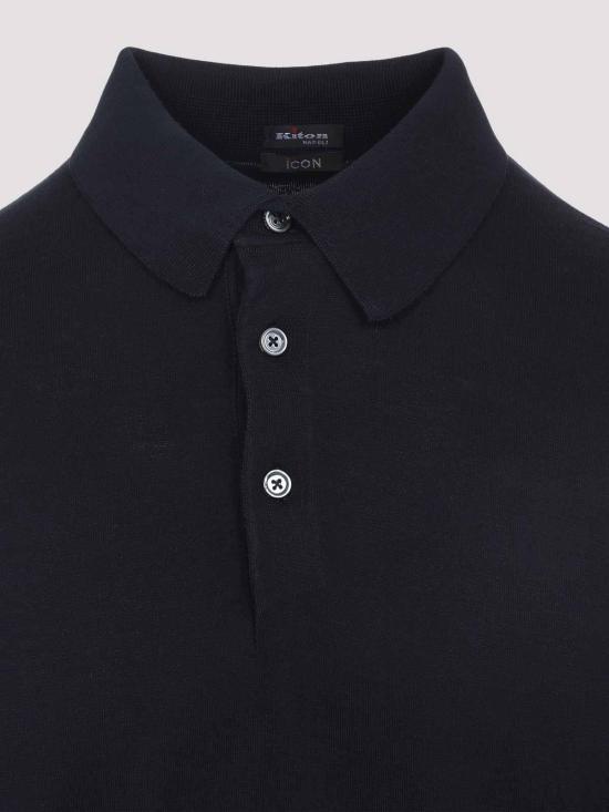 26SS 키톤 폴로 티셔츠 UMKXX35K4006 Dark Blue - KITON