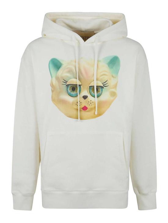 26SS 발렌티노 가라바니 후드 티셔츠 VMF28NBD1A03 Cream