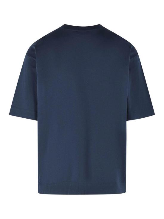 26SS 드리스 반 노튼 반팔 티셔츠 211104E16 Dark Blue - DRIES VAN NOTEN