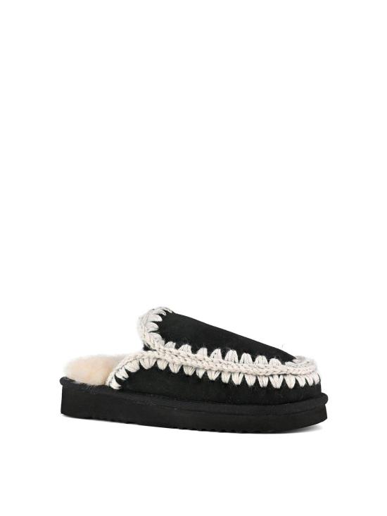 25FW 모우 뮬/슬리퍼 FW101125ABKWHI Black - MOU
