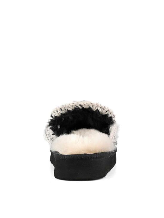 25FW 모우 뮬/슬리퍼 FW101125ABKWHI Black - MOU