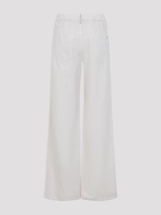 26SS 브루넬로 쿠치넬리 스트레이트 팬츠 ML996P4053C8739 White - BRUNELLO CUCINELLI