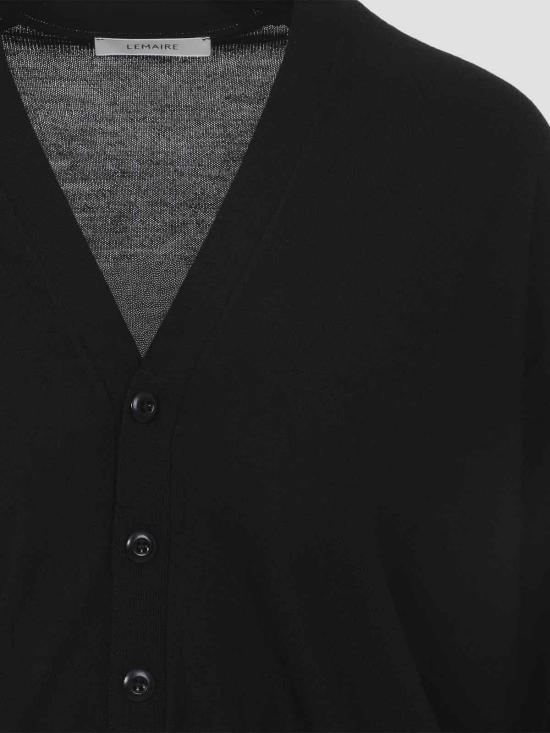 26SS 르메르 트위스트 가디건 PO0023LK087BK999 Black - LEMAIRE