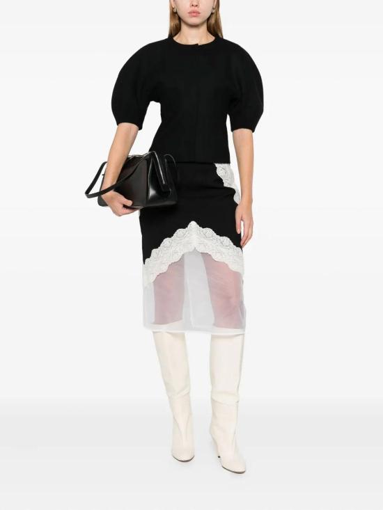 25FW 가브리엘라허스트 민소매 티셔츠 1251795W166 Black - GABRIELA HEARST