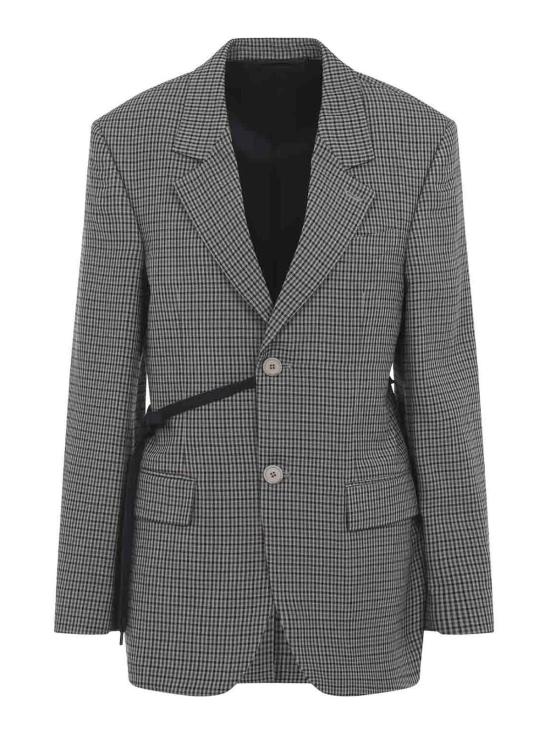 26SS 발렌시아가 랩 테일러드 재킷 857365TTO382866 Brown