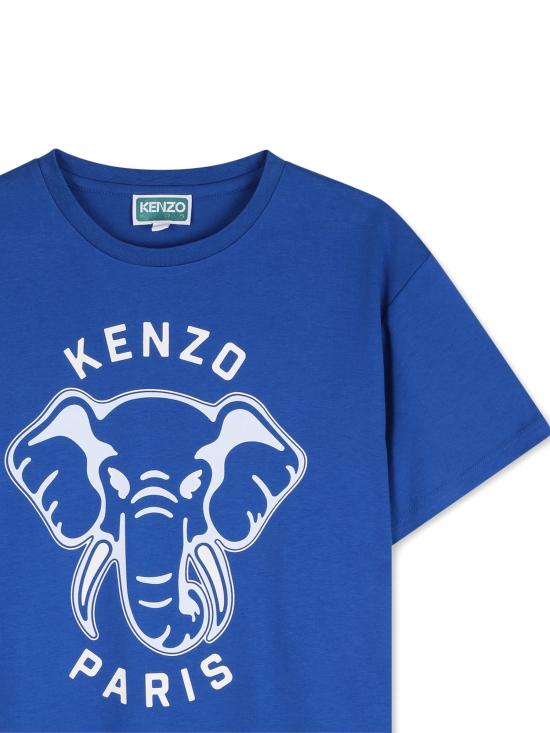 26SS [키즈] 겐조 티셔츠 K61869 871 Blue - KENZO