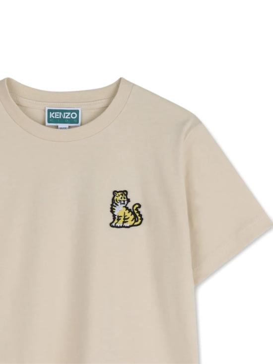 26SS [키즈] 겐조 티셔츠 K61700 255 Beige - KENZO