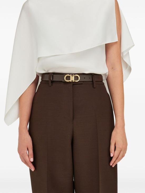 26SS 살바토레 페라가모 레귤러 벨트 230294 780408010 Brown - SALVATORE FERRAGAMO