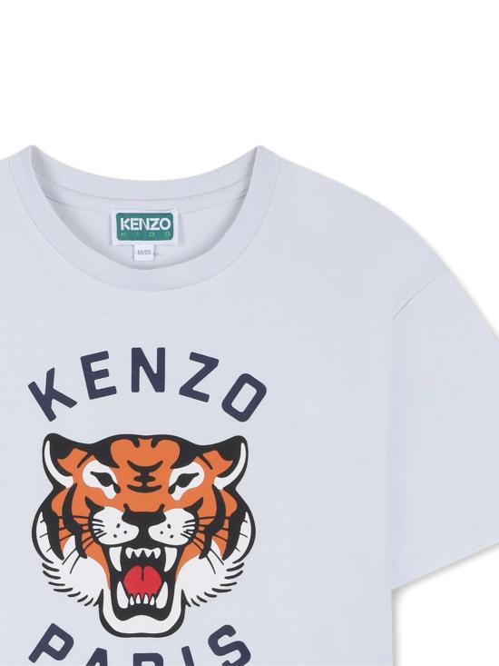 26SS [키즈] 겐조 티셔츠 K61804 77M Clear Blue - KENZO