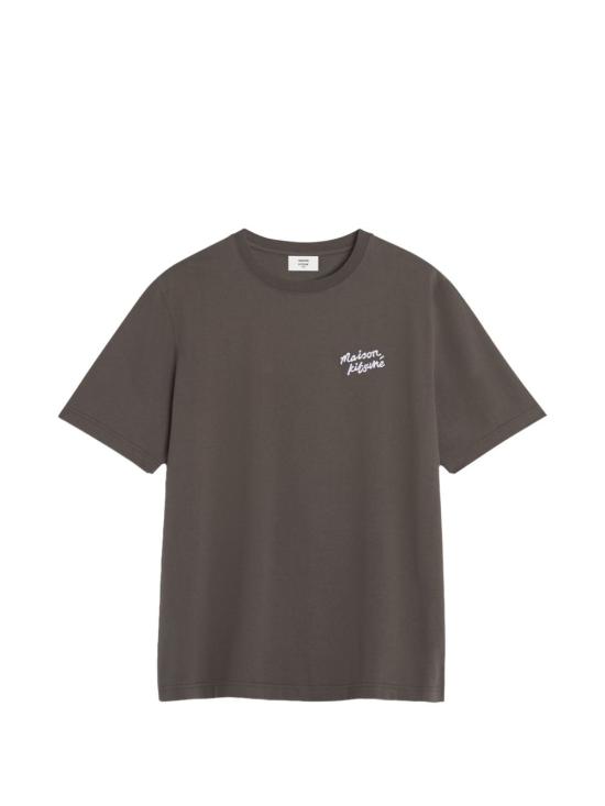 26SS 메종키츠네 핸드라이팅 컴포트 티셔츠 MM00126 KJ70250453 Brown