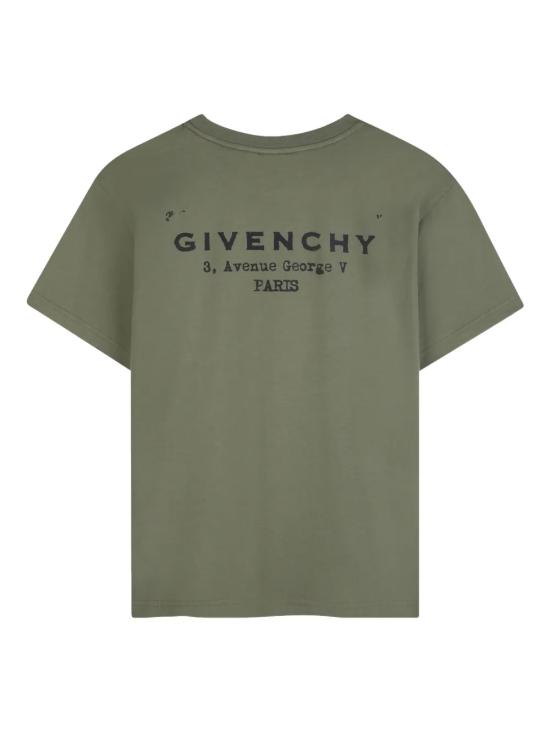 26SS [키즈] 지방시 티셔츠 H31075 645 Green - GIVENCHY