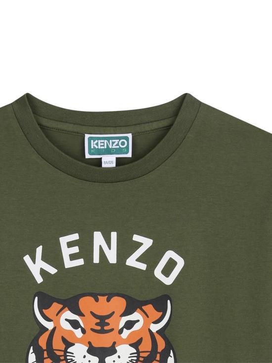 26SS [키즈] 겐조 티셔츠 K61676 64B Green - KENZO