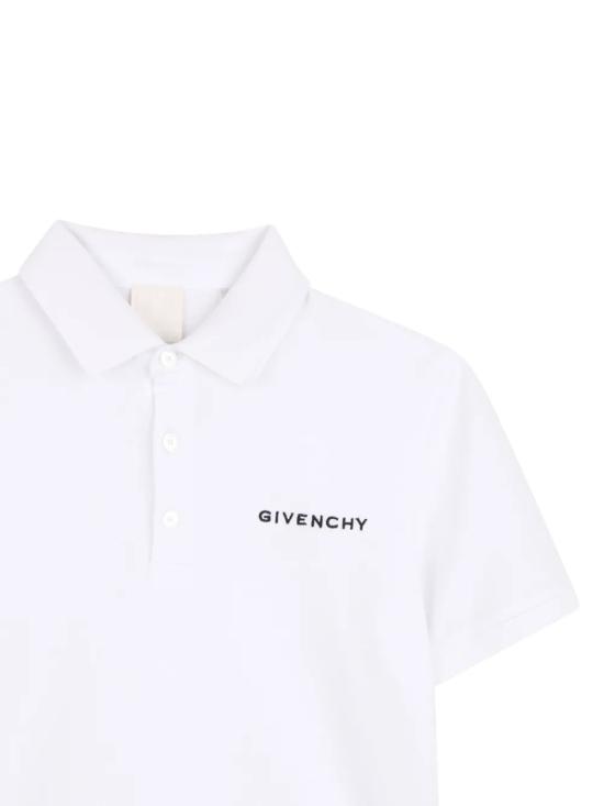 26SS [키즈] 지방시 폴로 셔츠 H31121 10P White - GIVENCHY