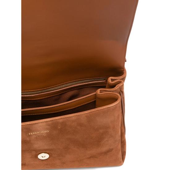26SS 살바토레 페라가모 숄더백 21A471 0791207 NATUR BROWN - SALVATORE FERRAGAMO