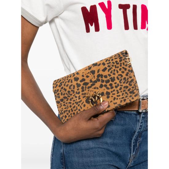 26SS 핑코 클러치/파우치 106023 A32A M35Q BROWN BLACK - PINKO