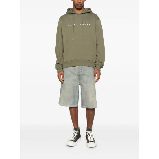26SS 데일리 페이퍼 후드 티셔츠 2610052 ALIAS DIAS KALAM GREEN - DAILY PAPER