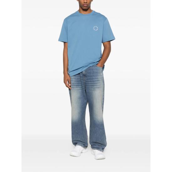 26SS 데일리 페이퍼 반팔 티셔츠 2610049 ORBIT QUIET BLUE - DAILY PAPER