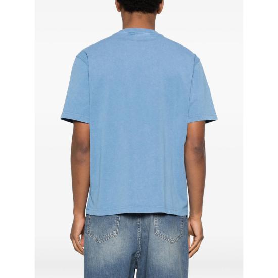 26SS 데일리 페이퍼 반팔 티셔츠 2610031 VINTAGE QUIET BLUE WHITE - DAILY PAPER